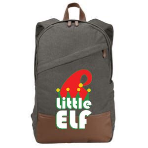 Christmas Little Elf Hat Cotton Canvas Backpack