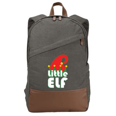 Christmas Little Elf Hat Cotton Canvas Backpack
