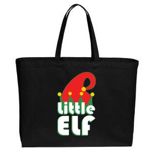 Christmas Little Elf Hat Cotton Canvas Jumbo Tote