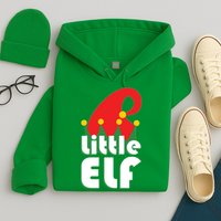 Christmas Little Elf Hat Hoodie
