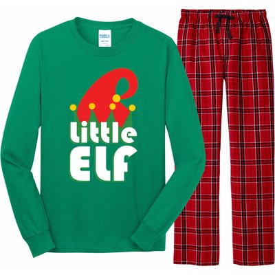 Christmas Little Elf Hat Long Sleeve Pajama Set