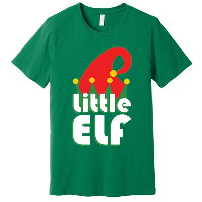 Christmas Little Elf Hat Premium T-Shirt