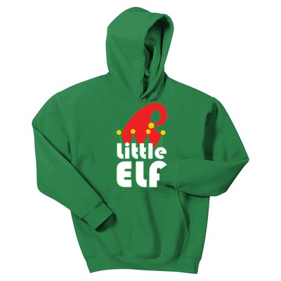 Christmas Little Elf Hat Kids Hoodie