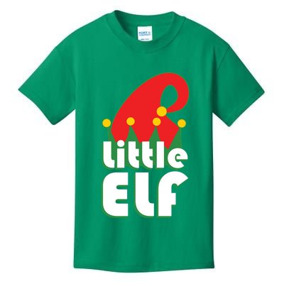 Christmas Little Elf Hat Kids T-Shirt
