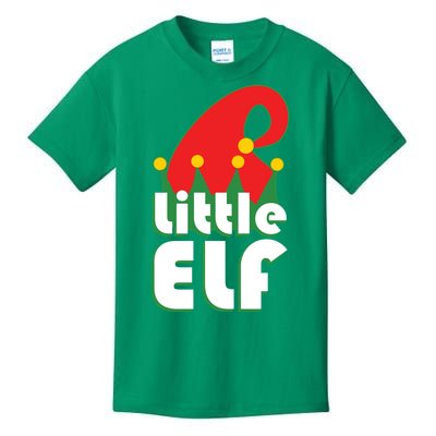 Christmas Little Elf Hat Kids T-Shirt