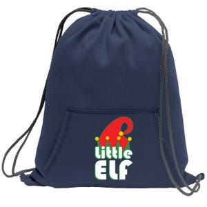 Christmas Little Elf Hat Sweatshirt Cinch Pack Bag