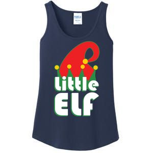 Christmas Little Elf Hat Ladies Essential Tank