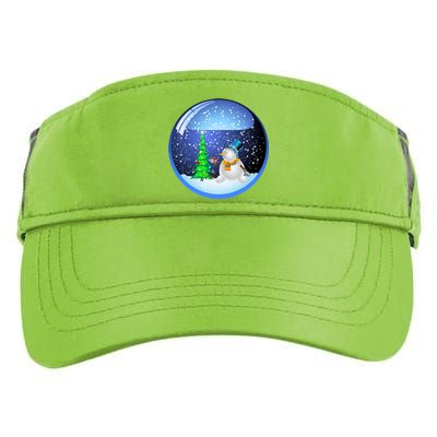 Christmas Little Snowman Globe Adult Drive Performance Visor