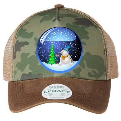 Christmas Little Snowman Globe Legacy Tie Dye Trucker Hat