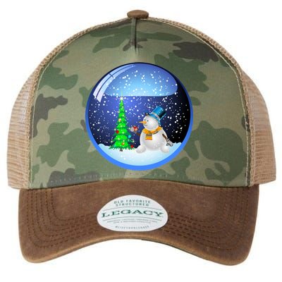 Christmas Little Snowman Globe Legacy Tie Dye Trucker Hat