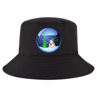 Christmas Little Snowman Globe Cool Comfort Performance Bucket Hat