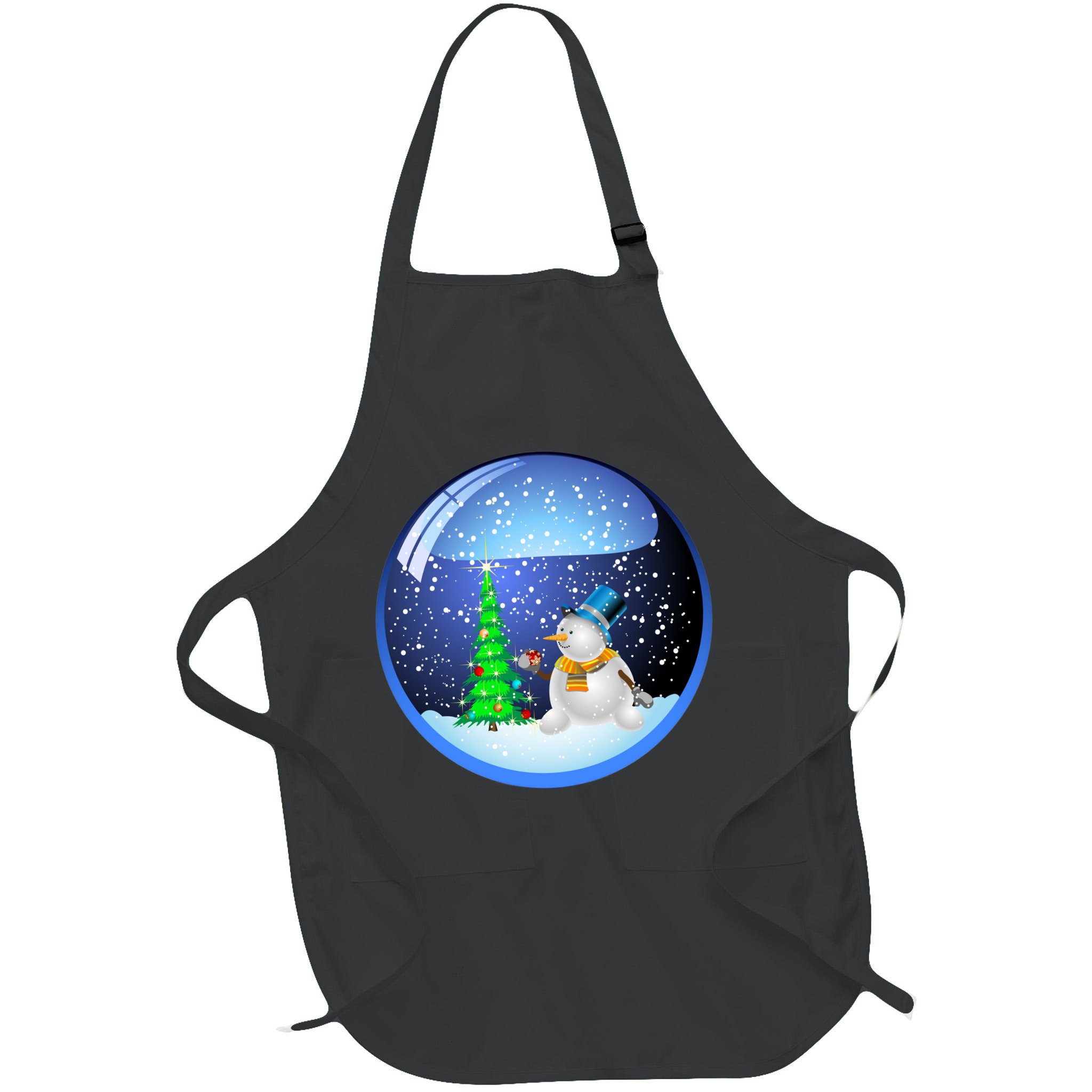 Christmas Little Snowman Globe Apron