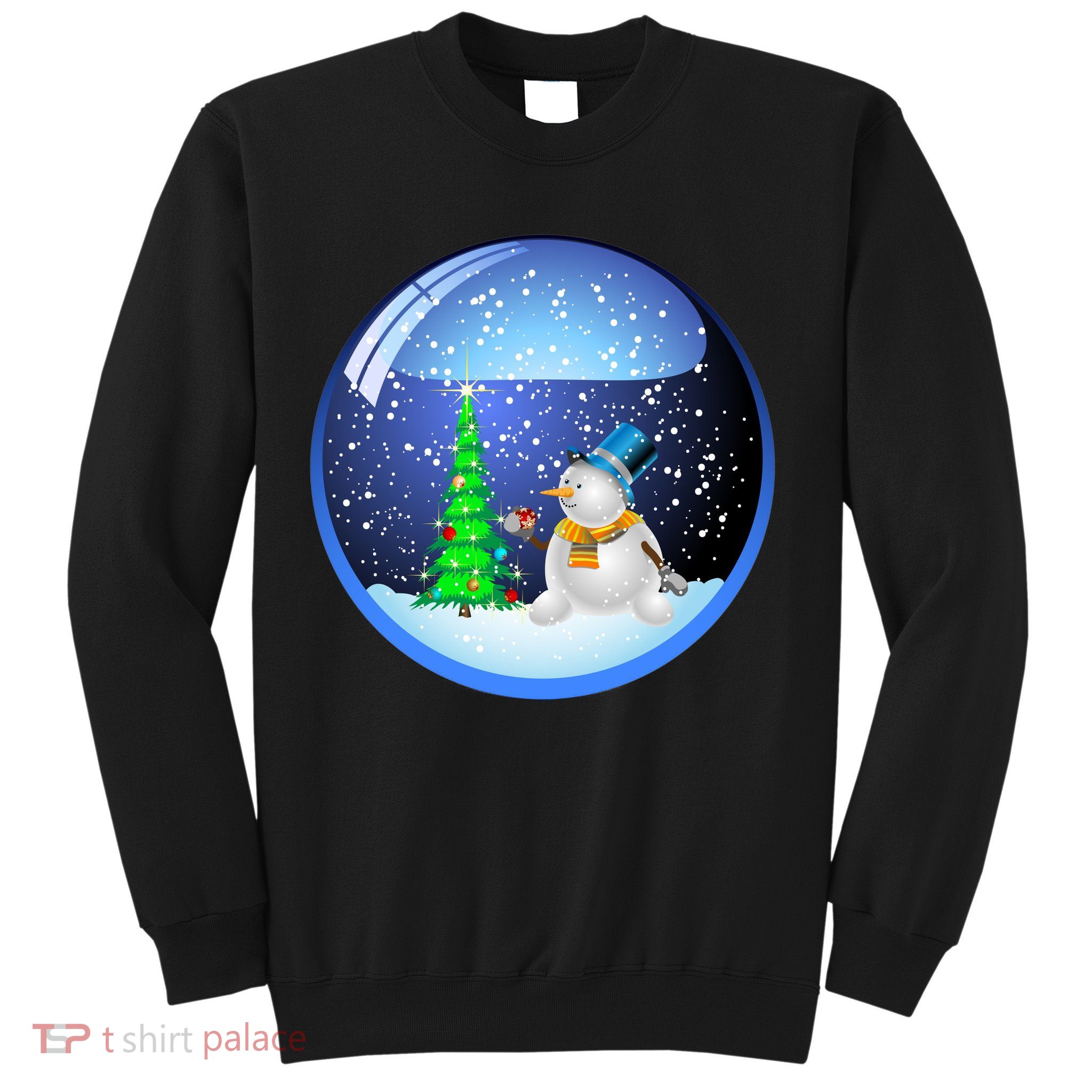 Christmas Little Snowman Globe Sweatshirt