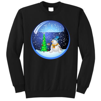 Christmas Little Snowman Globe Sweatshirt