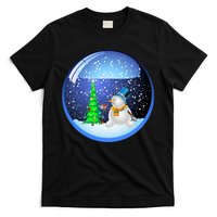 Christmas Little Snowman Globe T-Shirt