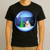 Christmas Little Snowman Globe T-Shirt