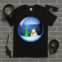 Christmas Little Snowman Globe T-Shirt