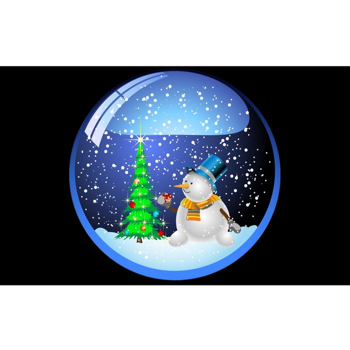 Christmas Little Snowman Globe Bumper Sticker