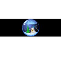 Christmas Little Snowman Globe Bumper Sticker