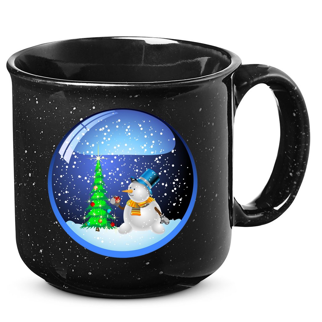 Christmas Little Snowman Globe 15oz Campfire Ceramic Mug