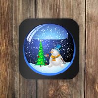 Christmas Little Snowman Globe Coaster