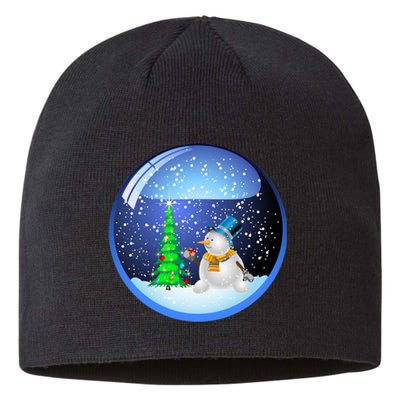 Christmas Little Snowman Globe Sustainable Beanie