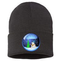 Christmas Little Snowman Globe Sustainable Knit Beanie