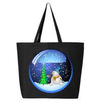 Christmas Little Snowman Globe 25L Jumbo Tote