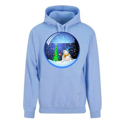 Christmas Little Snowman Globe Unisex Surf Hoodie