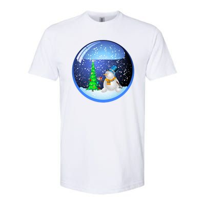 Christmas Little Snowman Globe Softstyle® CVC T-Shirt