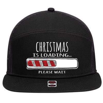 Christmas Loading... 7 Panel Mesh Trucker Snapback Hat