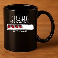 Christmas Loading... 11oz C Handle Ceramic Mug