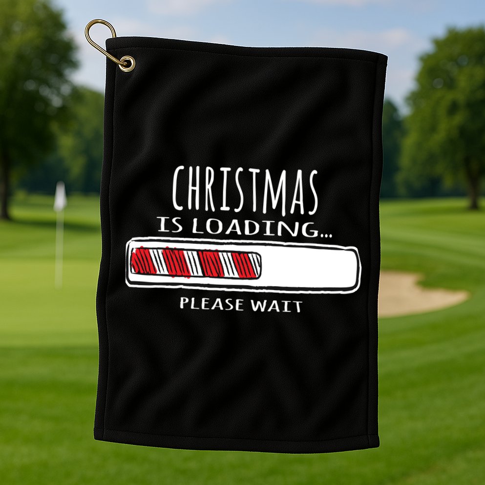 Christmas Loading... Golf Towel