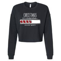 Christmas Loading... Cropped Pullover Crew