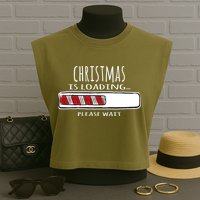 Christmas Loading... Garment-Dyed Women's Muscle Tee