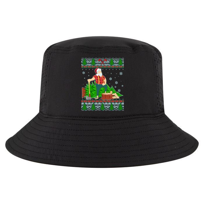 Christmas Lumber Santa Claus Cool Comfort Performance Bucket Hat