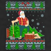 Christmas Lumber Santa Claus Adult Drive Performance Visor
