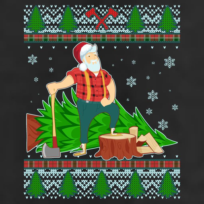 Christmas Lumber Santa Claus Adult Drive Performance Visor