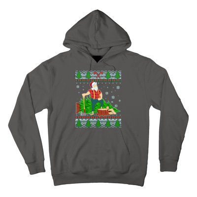 Christmas Lumber Santa Claus Hoodie