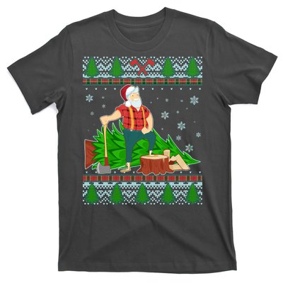 Christmas Lumber Santa Claus T-Shirt