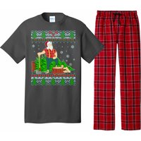 Christmas Lumber Santa Claus Pajama Set