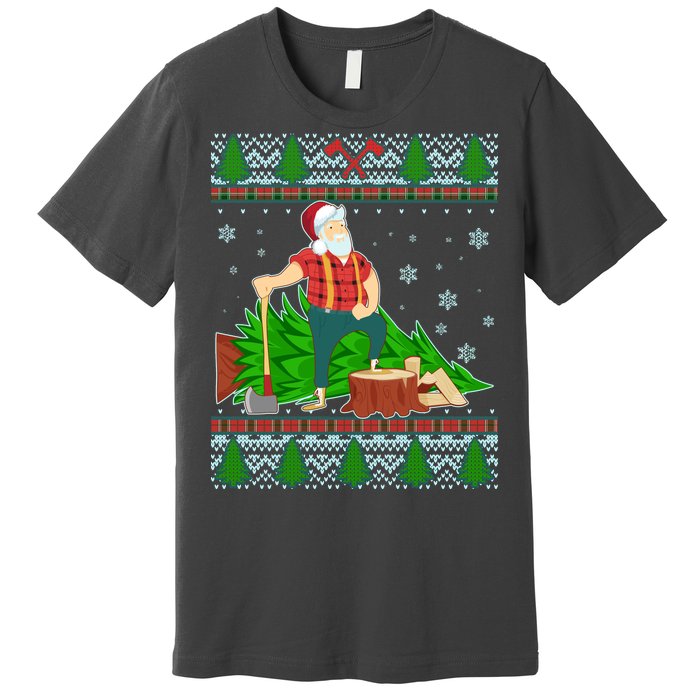 Christmas Lumber Santa Claus Premium T-Shirt