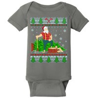 Christmas Lumber Santa Claus Baby Bodysuit