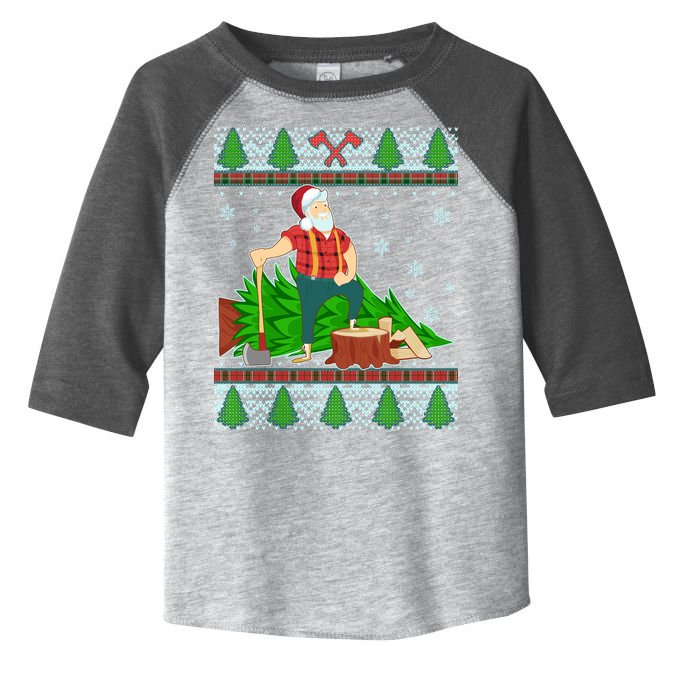 Christmas Lumber Santa Claus Toddler Fine Jersey T-Shirt