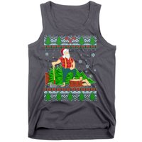 Christmas Lumber Santa Claus Tank Top