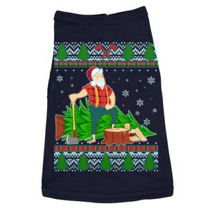 Christmas Lumber Santa Claus Doggie Tank