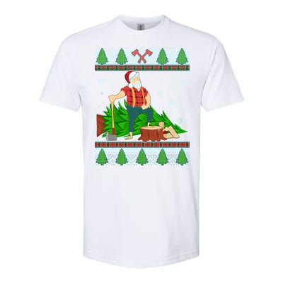 Christmas Lumber Santa Claus Softstyle® CVC T-Shirt