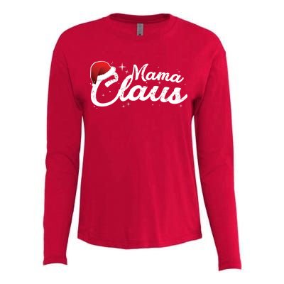 Christmas: Mama Claus Womens Cotton Relaxed Long Sleeve T-Shirt