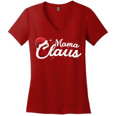 Christmas: Mama Claus Women's V-Neck T-Shirt