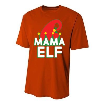 Christmas: Mama Elf Youth Performance Sprint T-Shirt